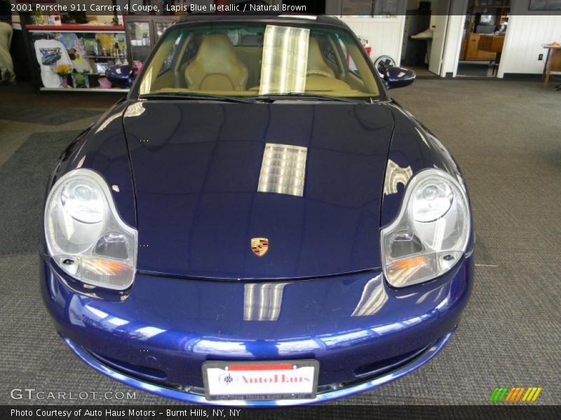 Lapis Blue Metallic / Natural Brown 2001 Porsche 911 Carrera 4 Coupe