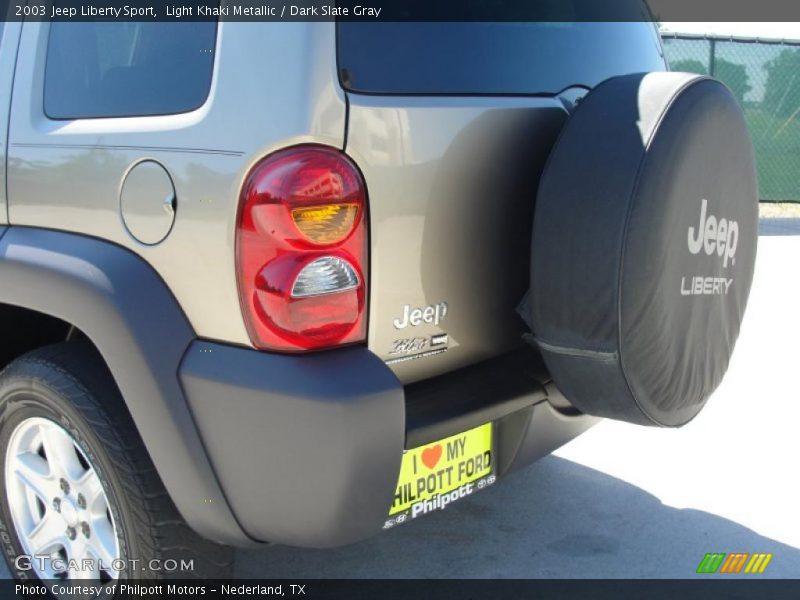 Light Khaki Metallic / Dark Slate Gray 2003 Jeep Liberty Sport