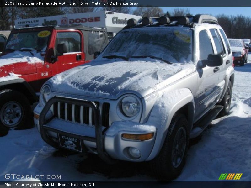 Bright Silver Metallic / Dark Slate Gray 2003 Jeep Liberty Renegade 4x4