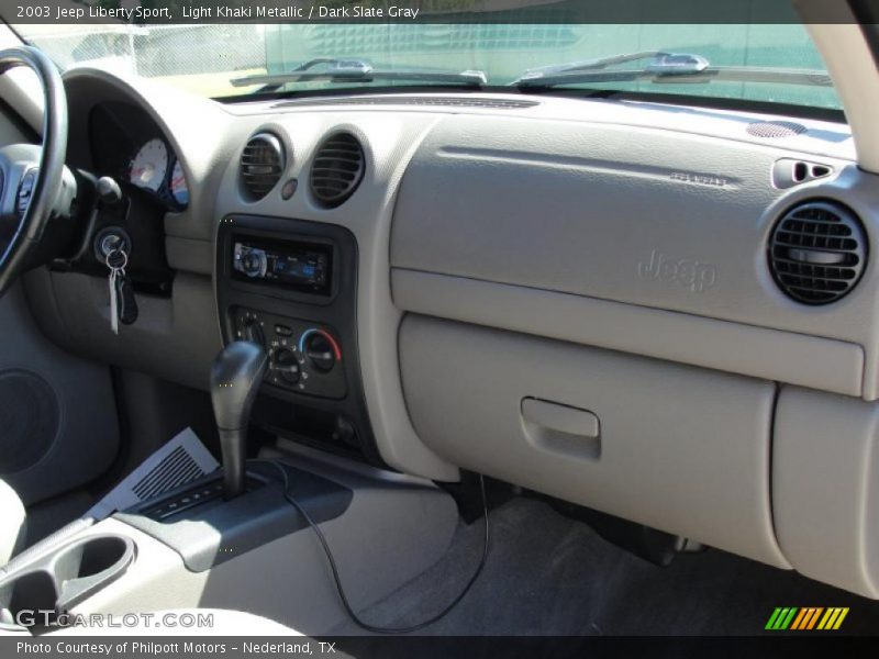 Light Khaki Metallic / Dark Slate Gray 2003 Jeep Liberty Sport