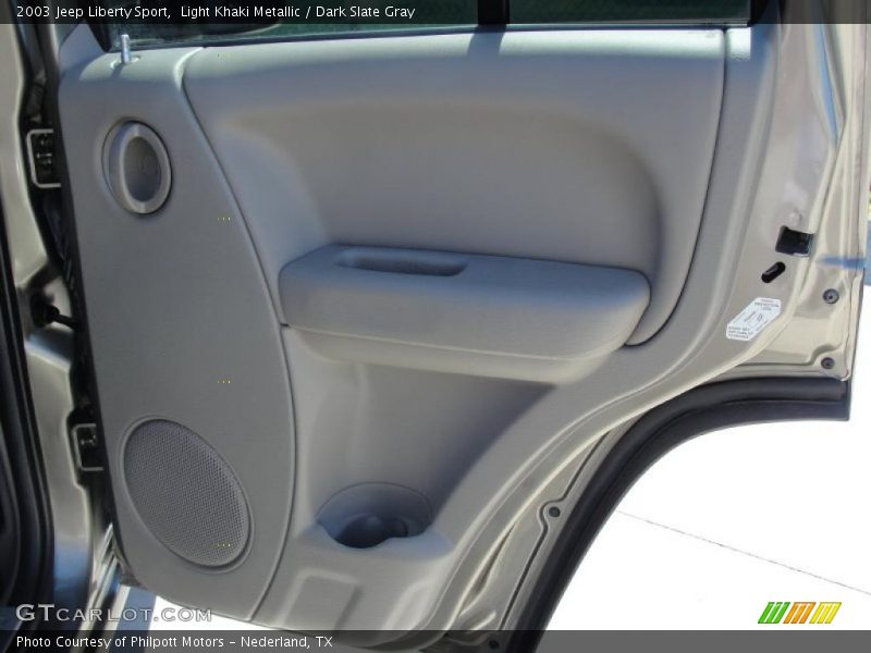 Light Khaki Metallic / Dark Slate Gray 2003 Jeep Liberty Sport