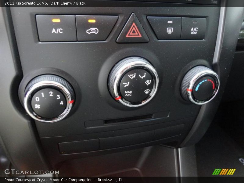 Dark Cherry / Black 2011 Kia Sorento LX V6