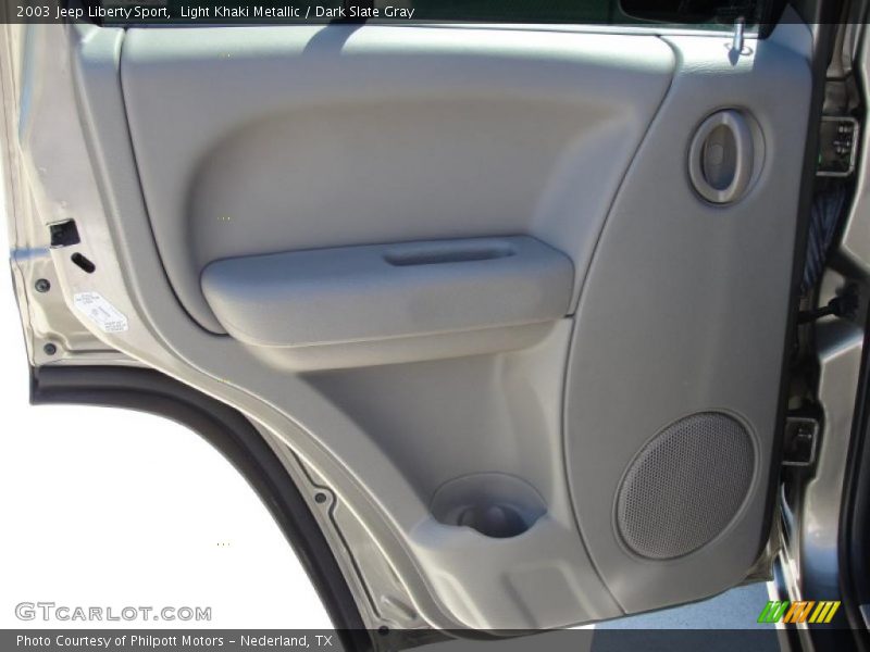 Light Khaki Metallic / Dark Slate Gray 2003 Jeep Liberty Sport