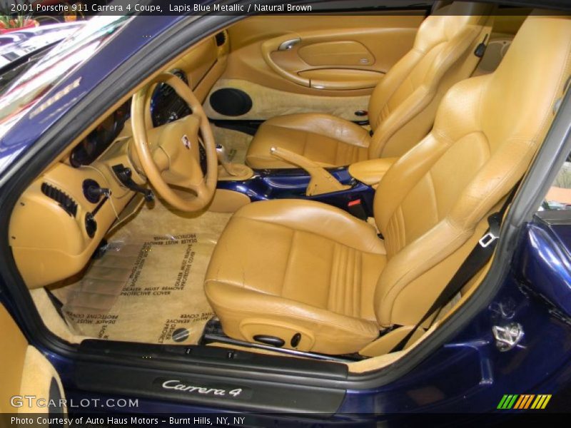  2001 911 Carrera 4 Coupe Natural Brown Interior