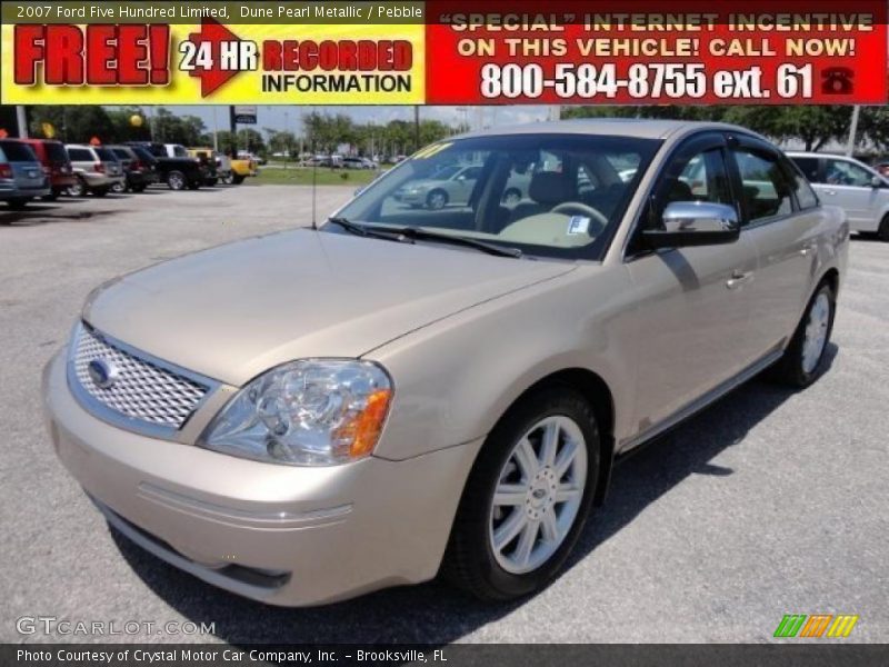 Dune Pearl Metallic / Pebble 2007 Ford Five Hundred Limited