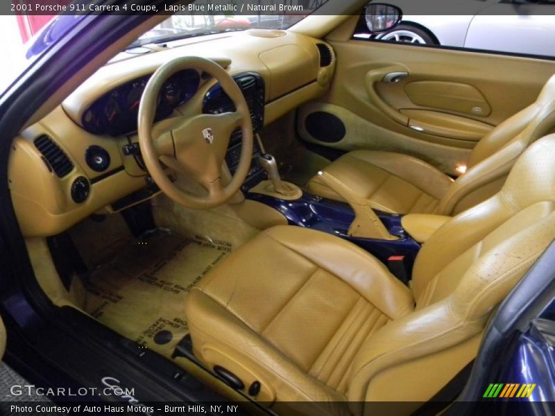  2001 911 Carrera 4 Coupe Natural Brown Interior