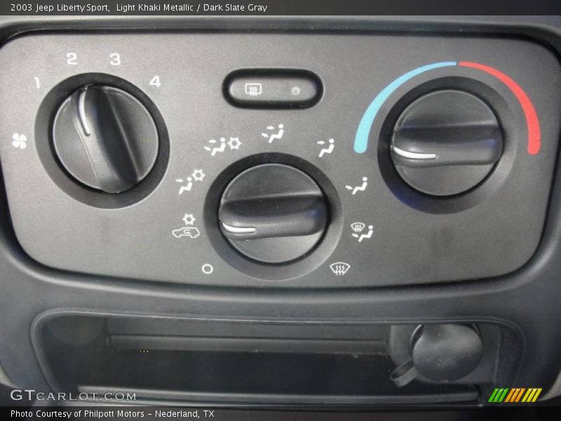 Light Khaki Metallic / Dark Slate Gray 2003 Jeep Liberty Sport