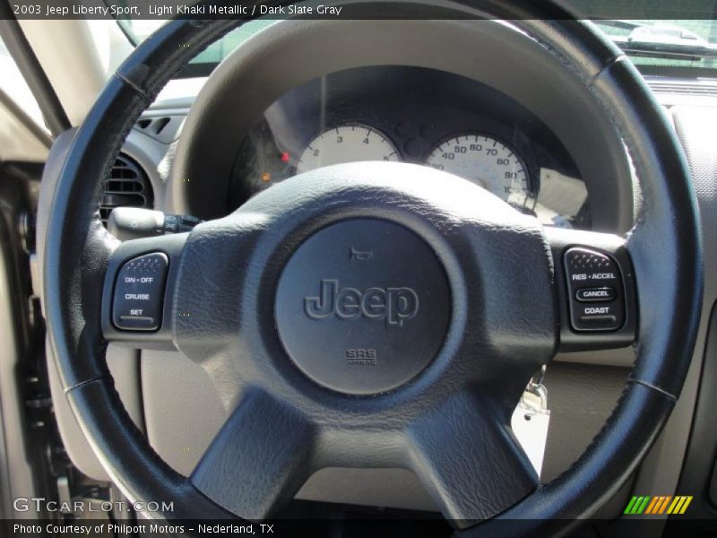 Light Khaki Metallic / Dark Slate Gray 2003 Jeep Liberty Sport