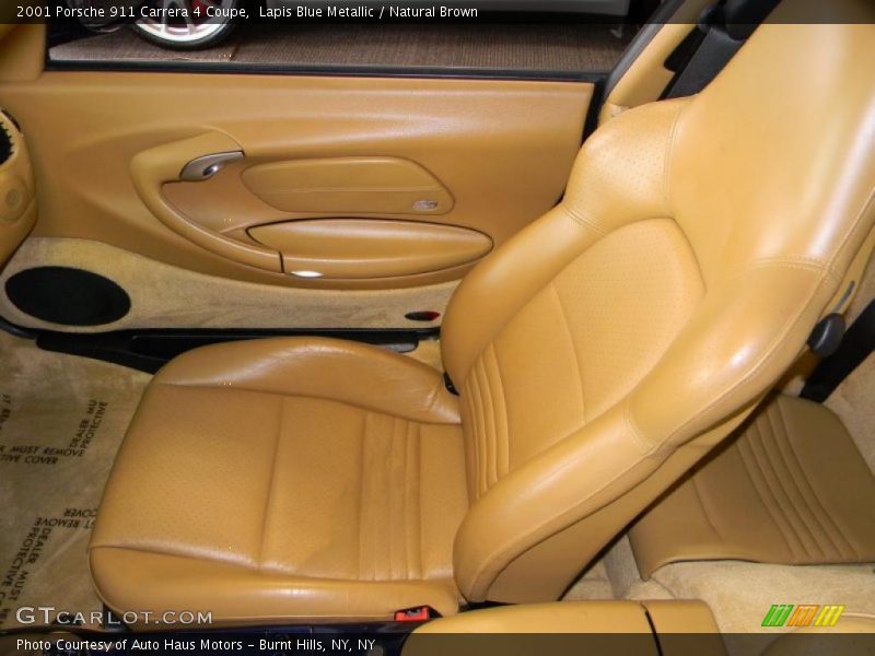 Lapis Blue Metallic / Natural Brown 2001 Porsche 911 Carrera 4 Coupe