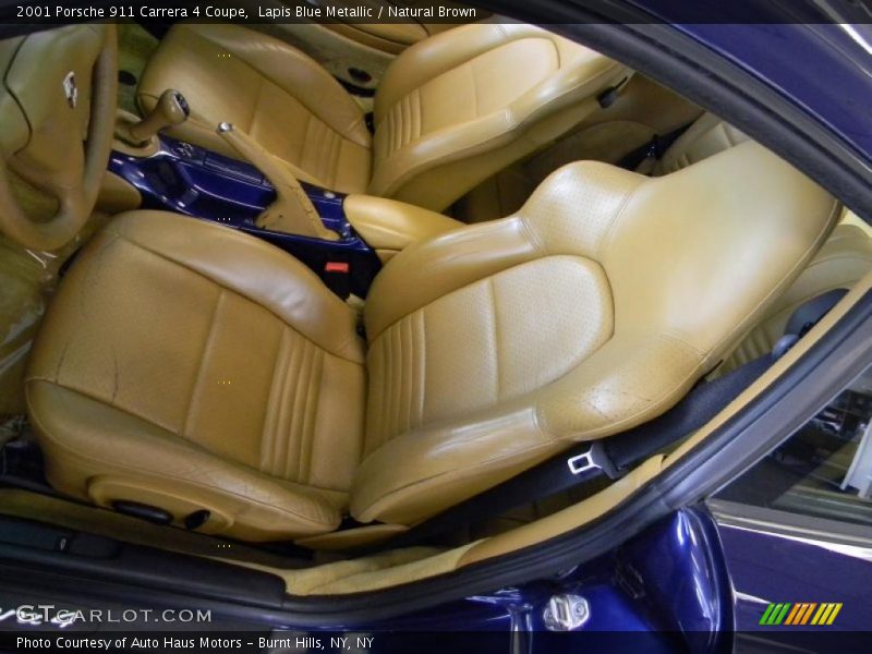 Lapis Blue Metallic / Natural Brown 2001 Porsche 911 Carrera 4 Coupe