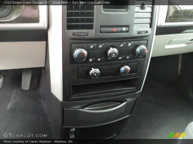 Stone White / Dark Slate Gray/Light Shale 2010 Dodge Grand Caravan SXT
