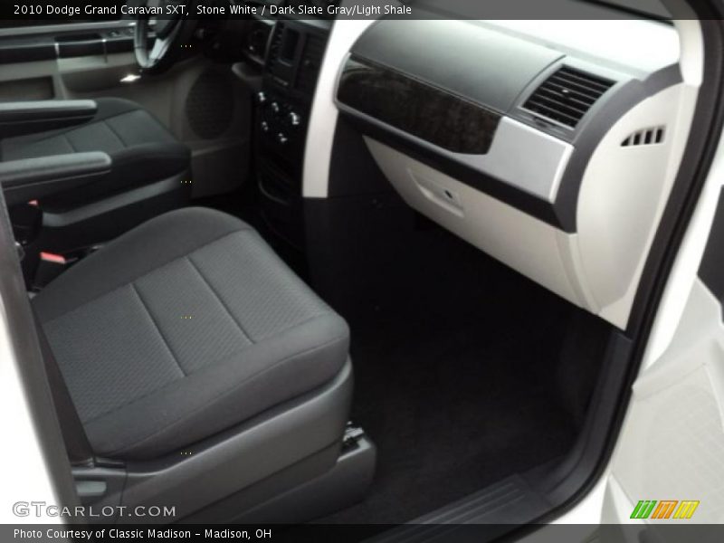 Stone White / Dark Slate Gray/Light Shale 2010 Dodge Grand Caravan SXT