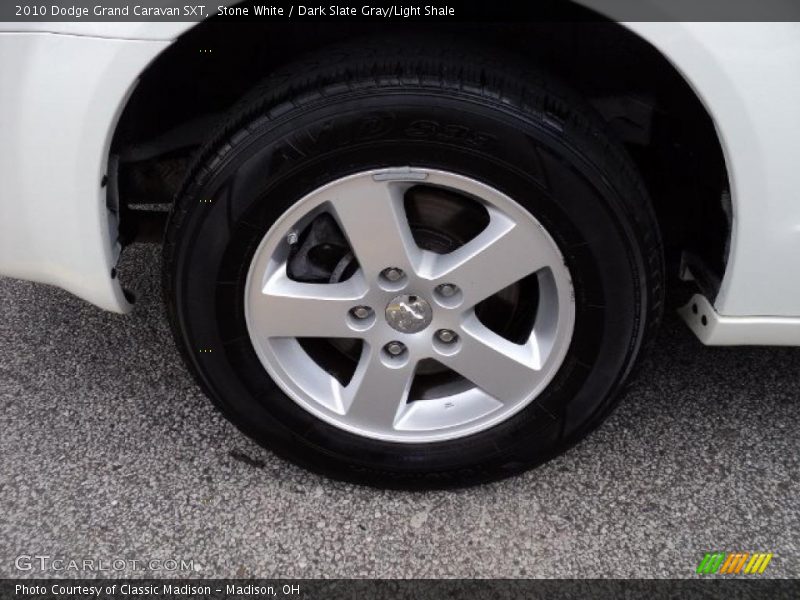 Stone White / Dark Slate Gray/Light Shale 2010 Dodge Grand Caravan SXT