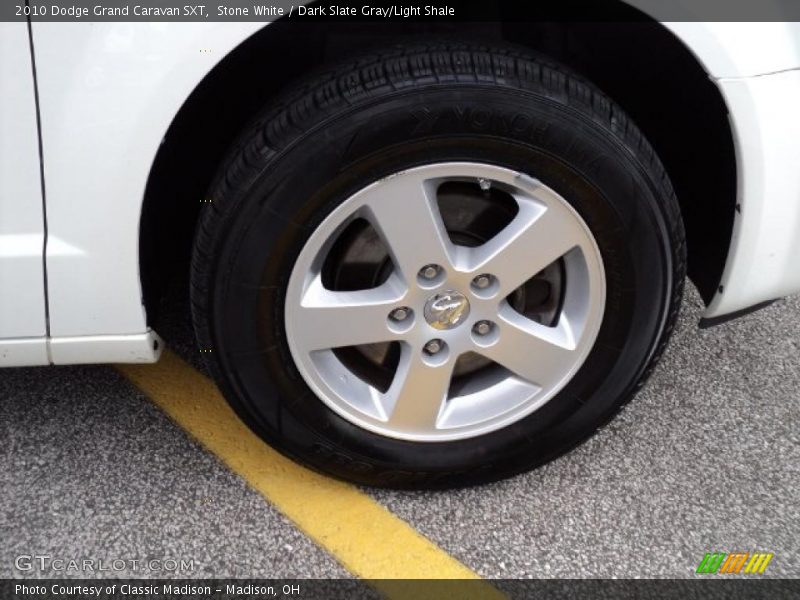 Stone White / Dark Slate Gray/Light Shale 2010 Dodge Grand Caravan SXT