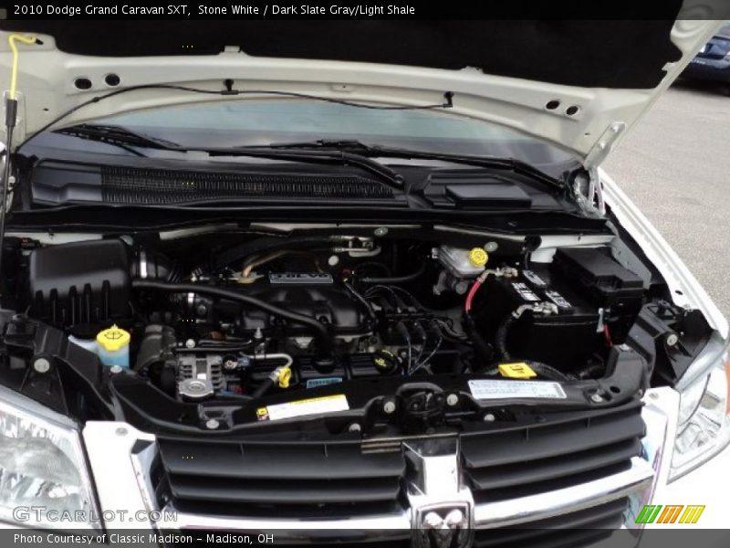 Stone White / Dark Slate Gray/Light Shale 2010 Dodge Grand Caravan SXT