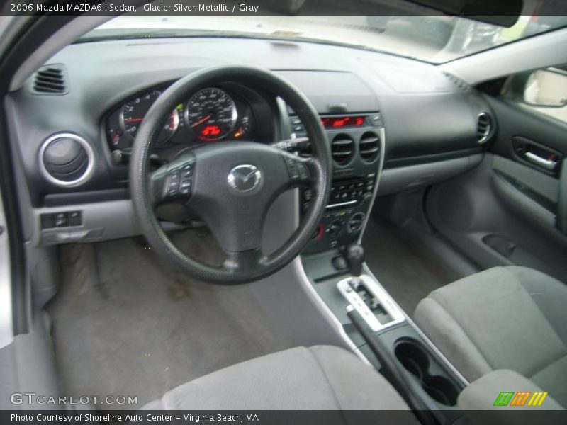 Glacier Silver Metallic / Gray 2006 Mazda MAZDA6 i Sedan