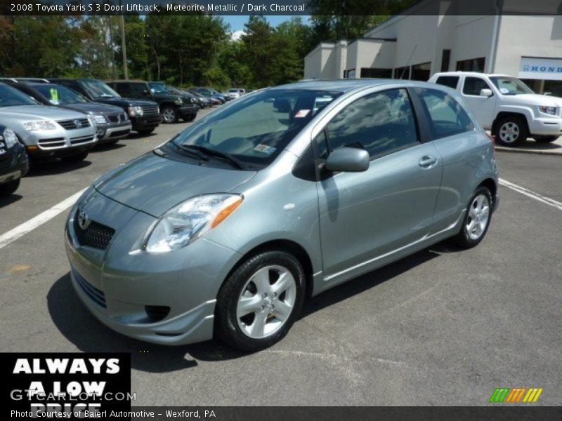 Meteorite Metallic / Dark Charcoal 2008 Toyota Yaris S 3 Door Liftback