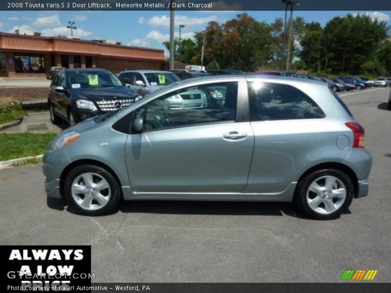 Meteorite Metallic / Dark Charcoal 2008 Toyota Yaris S 3 Door Liftback