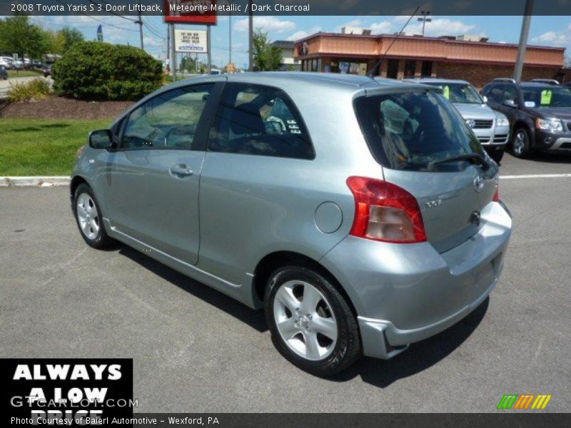 Meteorite Metallic / Dark Charcoal 2008 Toyota Yaris S 3 Door Liftback