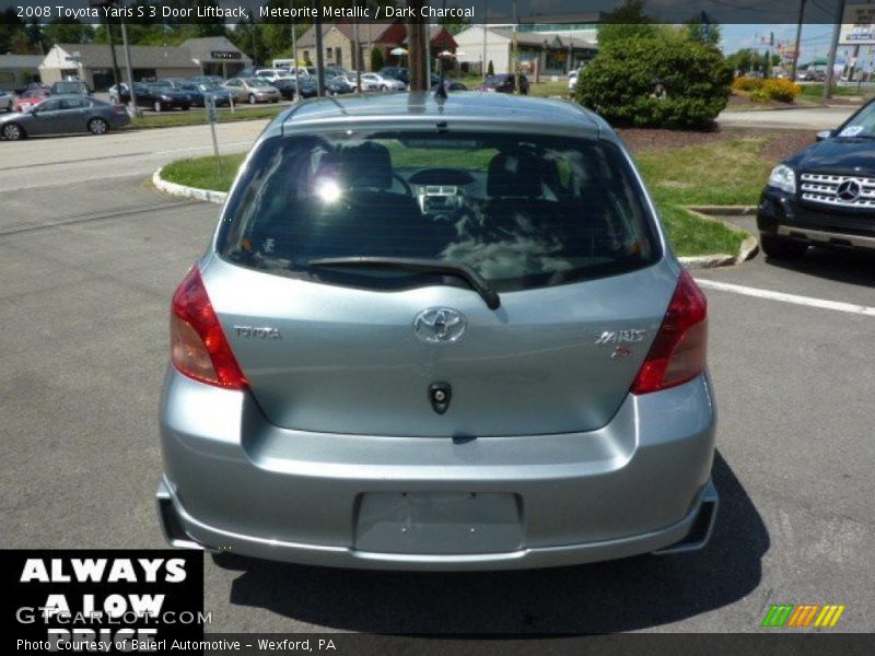 Meteorite Metallic / Dark Charcoal 2008 Toyota Yaris S 3 Door Liftback