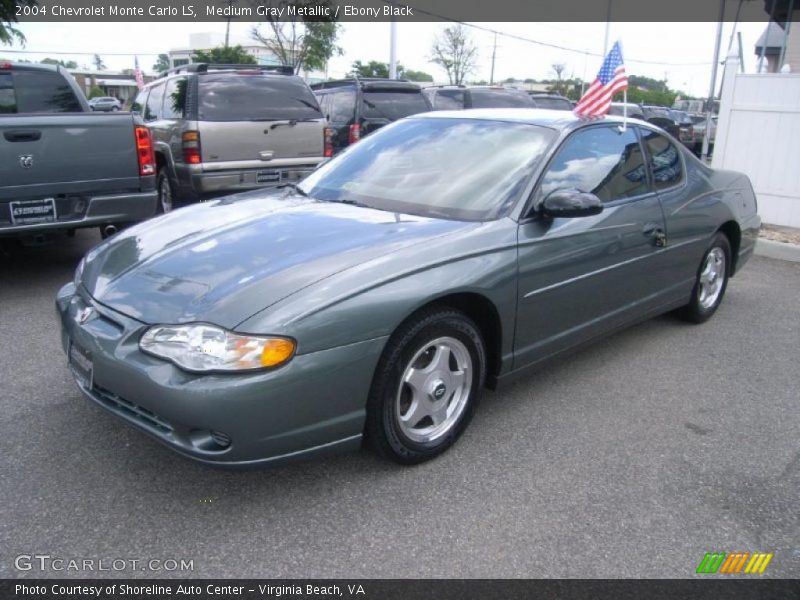 Medium Gray Metallic / Ebony Black 2004 Chevrolet Monte Carlo LS