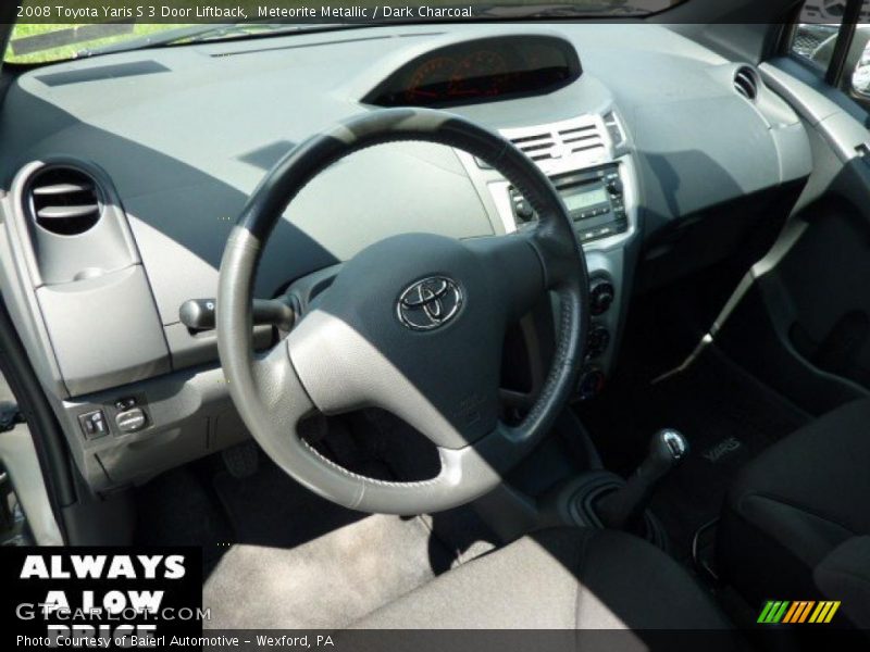 Meteorite Metallic / Dark Charcoal 2008 Toyota Yaris S 3 Door Liftback