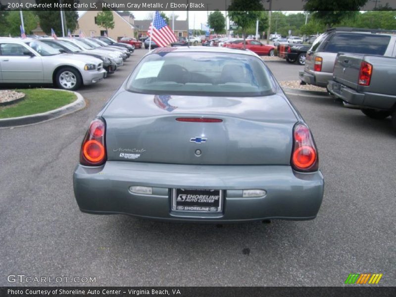 Medium Gray Metallic / Ebony Black 2004 Chevrolet Monte Carlo LS