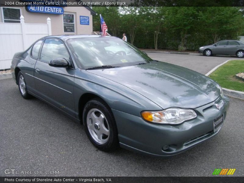 Medium Gray Metallic / Ebony Black 2004 Chevrolet Monte Carlo LS