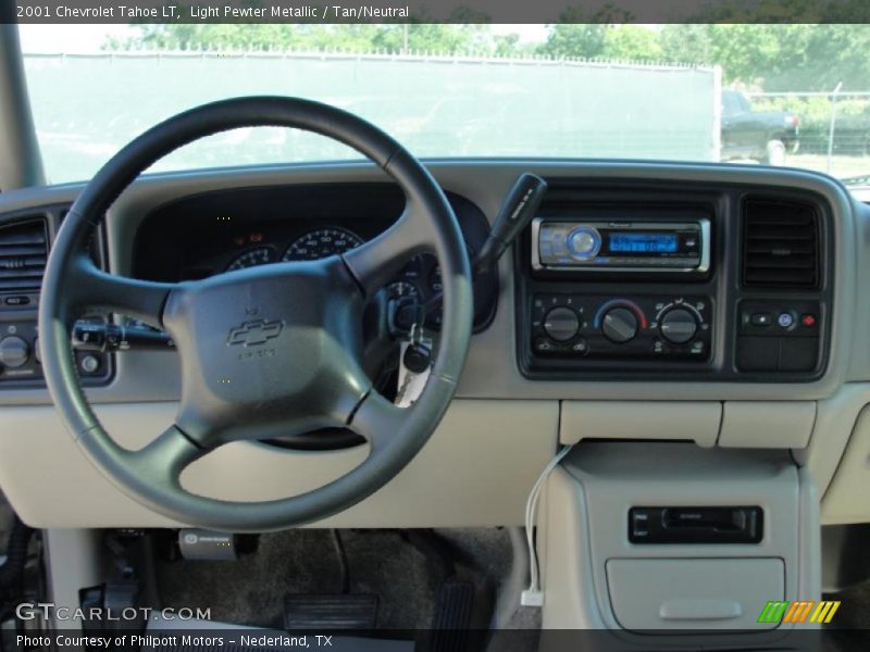 Light Pewter Metallic / Tan/Neutral 2001 Chevrolet Tahoe LT