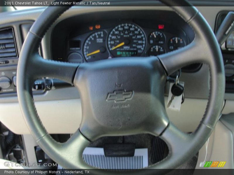 Light Pewter Metallic / Tan/Neutral 2001 Chevrolet Tahoe LT