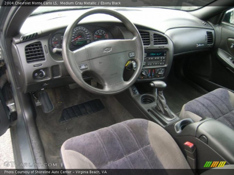 Medium Gray Metallic / Ebony Black 2004 Chevrolet Monte Carlo LS