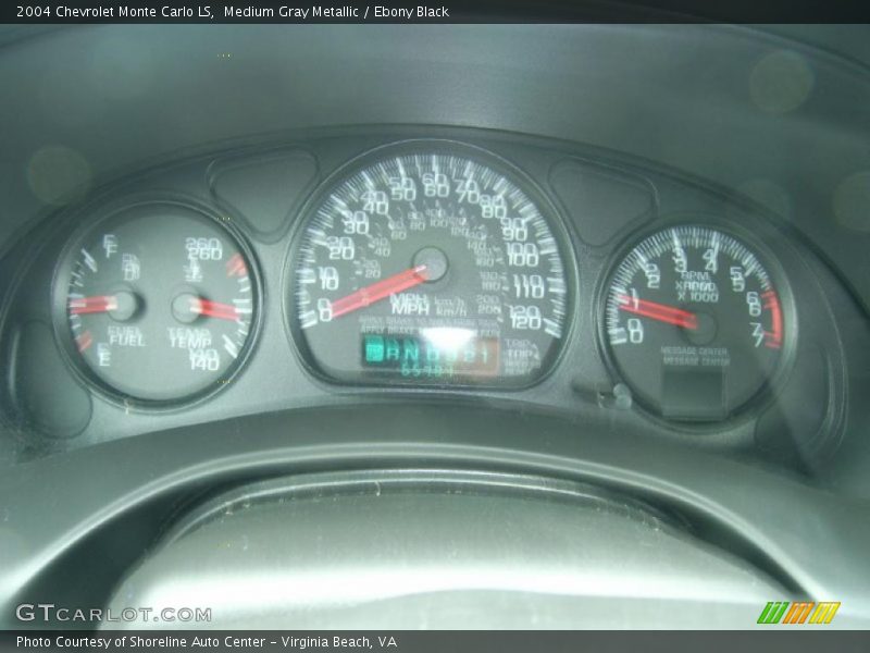 Medium Gray Metallic / Ebony Black 2004 Chevrolet Monte Carlo LS