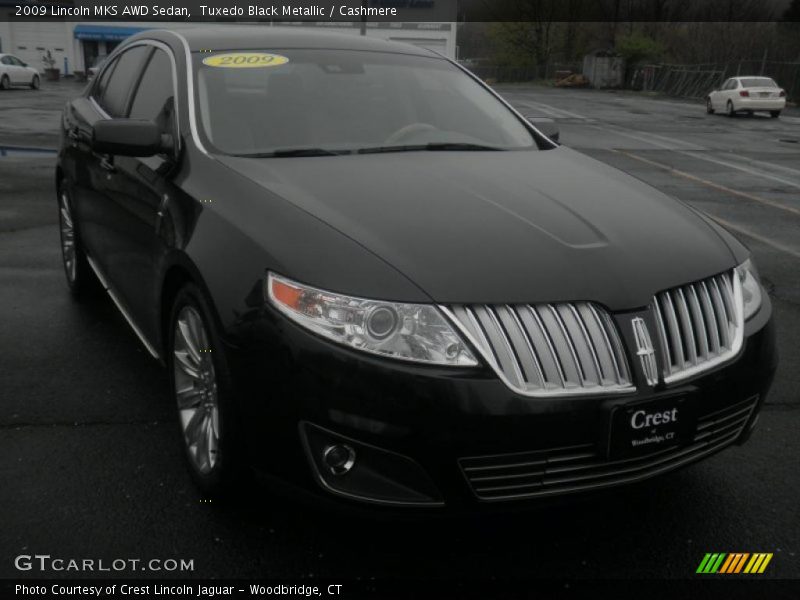 Tuxedo Black Metallic / Cashmere 2009 Lincoln MKS AWD Sedan