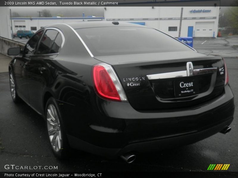 Tuxedo Black Metallic / Cashmere 2009 Lincoln MKS AWD Sedan