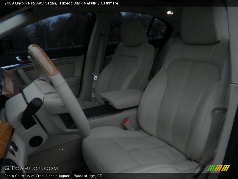 Tuxedo Black Metallic / Cashmere 2009 Lincoln MKS AWD Sedan
