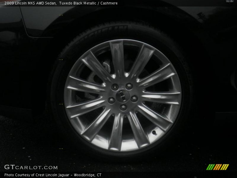 Tuxedo Black Metallic / Cashmere 2009 Lincoln MKS AWD Sedan