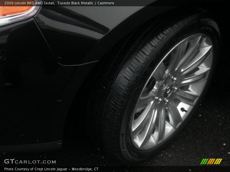 Tuxedo Black Metallic / Cashmere 2009 Lincoln MKS AWD Sedan