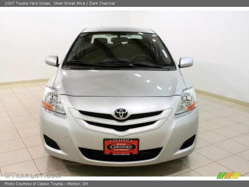 Silver Streak Mica / Dark Charcoal 2007 Toyota Yaris Sedan
