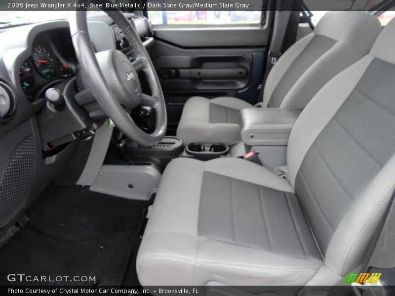 Steel Blue Metallic / Dark Slate Gray/Medium Slate Gray 2008 Jeep Wrangler X 4x4