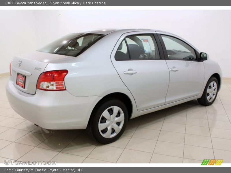 Silver Streak Mica / Dark Charcoal 2007 Toyota Yaris Sedan