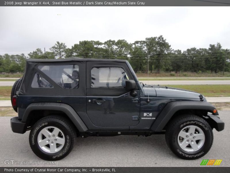 Steel Blue Metallic / Dark Slate Gray/Medium Slate Gray 2008 Jeep Wrangler X 4x4