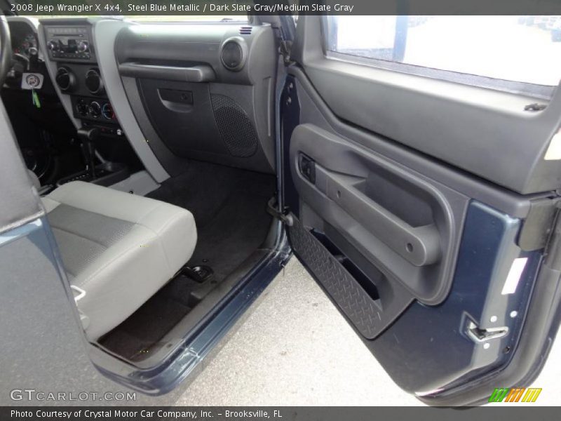 Steel Blue Metallic / Dark Slate Gray/Medium Slate Gray 2008 Jeep Wrangler X 4x4