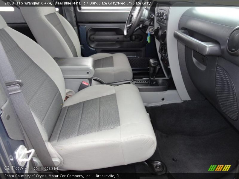 Steel Blue Metallic / Dark Slate Gray/Medium Slate Gray 2008 Jeep Wrangler X 4x4
