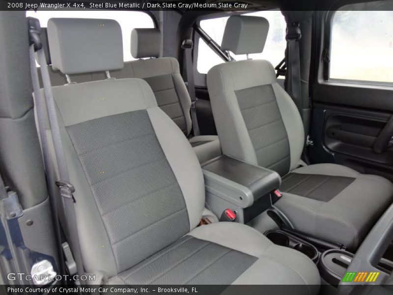 Steel Blue Metallic / Dark Slate Gray/Medium Slate Gray 2008 Jeep Wrangler X 4x4