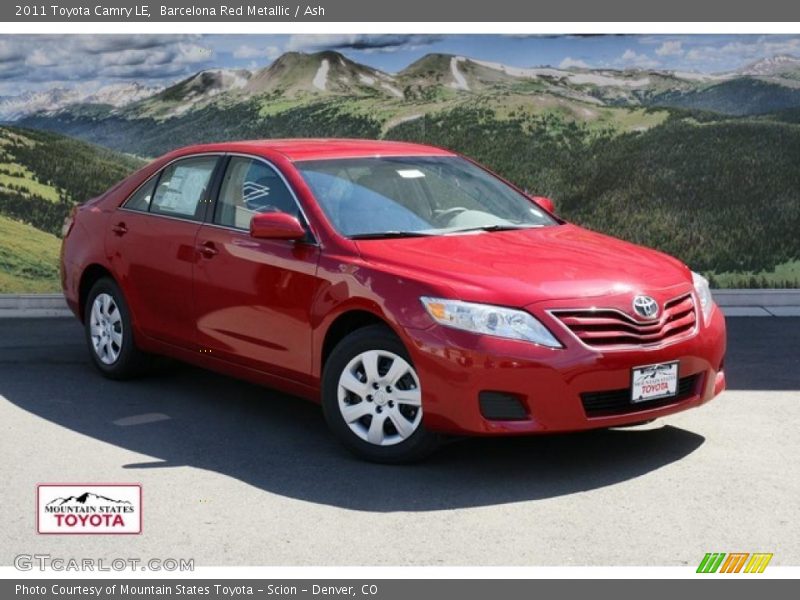 Barcelona Red Metallic / Ash 2011 Toyota Camry LE
