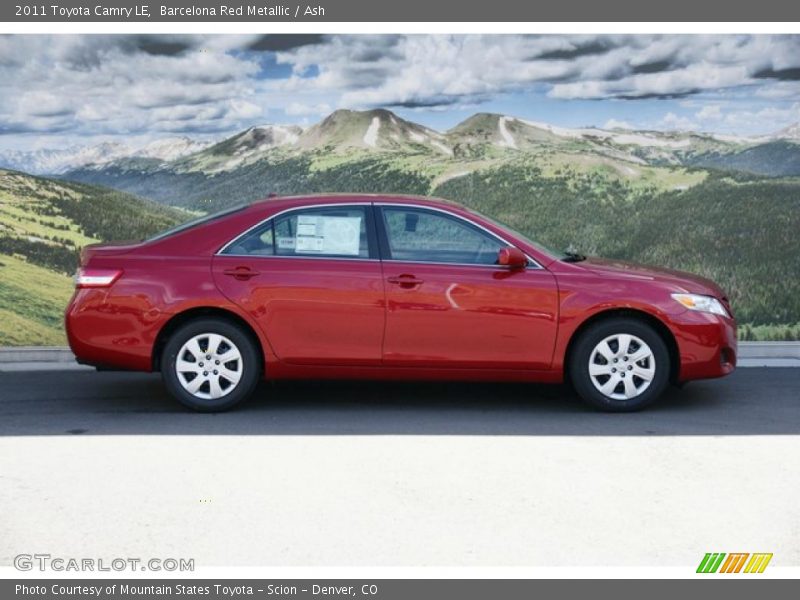 Barcelona Red Metallic / Ash 2011 Toyota Camry LE