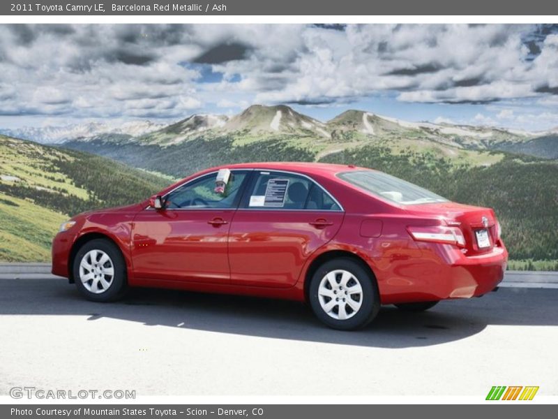 Barcelona Red Metallic / Ash 2011 Toyota Camry LE