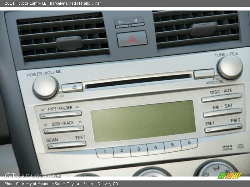 Barcelona Red Metallic / Ash 2011 Toyota Camry LE