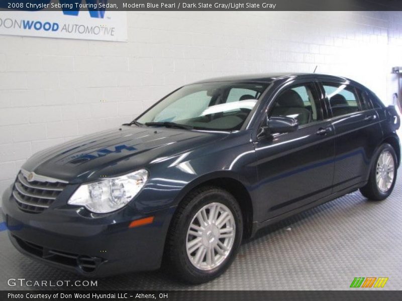 Modern Blue Pearl / Dark Slate Gray/Light Slate Gray 2008 Chrysler Sebring Touring Sedan