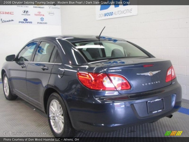 Modern Blue Pearl / Dark Slate Gray/Light Slate Gray 2008 Chrysler Sebring Touring Sedan